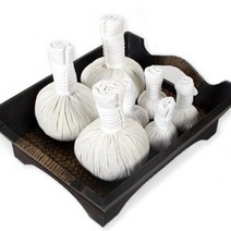 [로이스] 태국 직수입 아로마 마사지 허브볼 얼굴용 50g 바디용 200g 허브 마사지볼 허브찜질팩, 전신(바디)용 200g