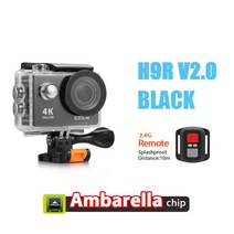 열화상 카메라 Eken H9R H9 울트라 HD 4K 액션 30M 수중 방수 2.0 인치 화면 1080p 스포츠 고 익스 프로 캠, h9r 2.0 black, SET8