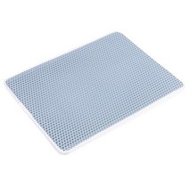 캣폴 베란다펫도어 원목캣타워 캣타워DIY 방수 애완 동물 고양이 배변 매트 더블 레이어 상자 미끄럼 방지 모래 패드 세척 가능한 침대 깨끗한 제품, [02] 30x45cm, [04] Blue