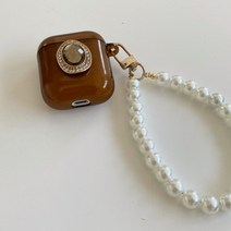 클래식 미인두 사과아이폰 블루투스이어폰 보호 껍데기 적용 AIRPODS12 대PR 진주 토트 목걸이 3, 이어폰 케이스 -클래식 미인두 -있음, airpods1/2 대