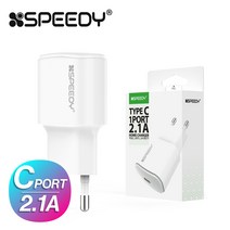 스피디 가정용 분리형 충전기 2.1A C타입포트 USB-C (케이블 미포함)