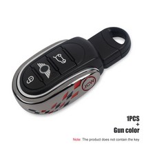 자동차 스타일링 합금 키 케이스 커버 체인 유니온 잭 BMW 미니 쿠퍼 JCW F56 F55 F57 F54 F60 Clubman Countryman 자동차 액세서리, [03] Gun colorJCW