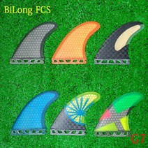 미래 플러그 서핑 보드 지느러미 트라이 핀 세트 상자 g7 크기 유리 섬유 벌집 탄소 뜨거운 판매, 다크 카키