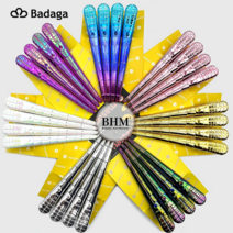 Badaga 오로라 바다가 핀셋 악어핀셋 헤어핀 퍼펙트 헤어클립 4p 커트 미용 머리핀, 오로라블랙