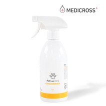 메디크로스 페트럽 500ML 반려동물 전용 살균 탈취 소독수 세균 살균소독제 냄새 제거, 1set+손소독제