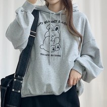 [루즈핏/귀욤템] 부끄 버니 후드티