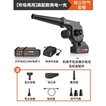 무선 기계 눈치우는 송풍기 낙엽 부로아 세차 청소기, 【드라이&드라이 겸용】10량 5000mAh 양전 + 에, 1개