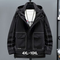 쥬엔리치 남자 빅사이즈 후드 점퍼 바람막이 남성 자켓 잠바 봄 가을 오버핏 4XL-10XL