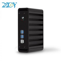 XCY-미니 Pc 인텔 코어 i3 7100U i7 7500U 윈도우즈 10 프로 리눅스 VGA HDMI USB 마이크로 팬리스 컴퓨터 Minipc Htpc 씬 클라이언트 Nuc, CHINA, 4G RAM 128G SSD WiFi, Core i3-7100U