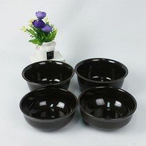 오메가키친 멜라민뚝배기 그릇 업소용 배달용 뚝배기 OMG, 초코뚝배기 대 (MW124)