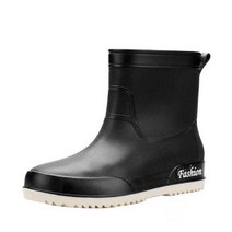 레인부츠 반 앵글 헌터 여름 여성용 가을 겨울 장화 짧은 튜브 탈착식 플러시 레인 슈즈 착, 39+Black