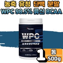 농축 유청 단백 WPC 분말 BACC BCAA 류신 루신 뮤신 유신 뉴신 단백질 보충제 프로틴 멸치탈출 식사대용 운동 선수 헬스 전 후 protein 직장인 노인 부모님 1통