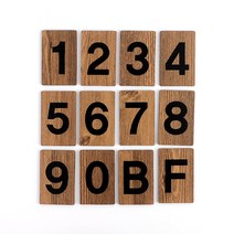 층수 표시용 우드문자 꾸미기이니셜 숫자이니셜 숫자스티커 층수표시문자 디자인이니셜, 2