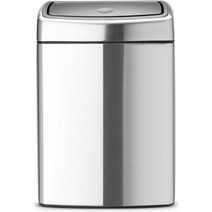브라반티아 brabantia Brabantia Rectangular Touch Bin 10 L - Fingerprint Proof Matt Steel 152690, Mattiert