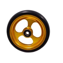 5 인치 휠체어 캐스터 소형 카트 롤러 외경 97.62mm 내경 64.75mm 의자 바퀴 앞바퀴, [01] 5 inches, [01] golden, 01 golden