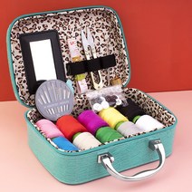 하이로나 반짇고리세트 바느질 실 보관함, 라이트블루, 1개