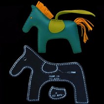 가죽공예공구 아크릴 가이드 탬플릿 말 포니 열쇠고리