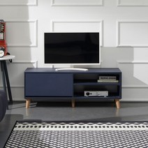 케이컴퍼니 다드1200거실장(선반2칸형-플라스틱다리) K1200-IN-S2 거실장, 네이비