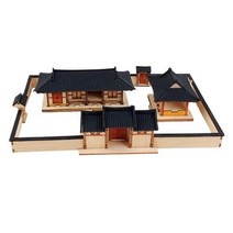 나무 기와집 만들기 조립 건축물 DIY 건물 모형, 멜로디박스 경회루
