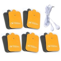 기기 스팩 EMS 마사지 패드 액세서리 스티커 교체 패치 전극 Tens, 01. 10pcs and cable