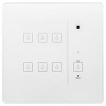 고콘 IoT 스마트 스위치 전등 터치 자동 스케줄 6구 화이트, IoT팝 6구 스위치
