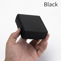 선물상자 리본 포장박스 블랙 판지 비누 맞춤형 크기 로고 인쇄 지원, 13.Black - 10pcs-10x10x5cm