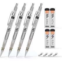 MozArt 샤프펜슬 고급 선물 4개 0.3 0.5 0.7 0.9mm