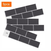 붙이는 벽지 셀프 웨인스코팅 템바보드 풀바른WODECOR 3 장-방수 벽 스티커 붙이는 DIY 벽지 지하철 3D, 07 T80060S