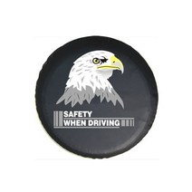 스페어 휠 타이어 커버 PVC 가죽 마즈다 지프 포드 닛산 기아 도요타 험머 라다 4X4 폭스바겐 BMW 벤츠, 1개, 16 INCH, CY-26