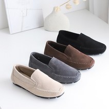 더예뻐 230-260 가죽 스웨이드 로퍼 빅사이즈 여성로퍼 단화