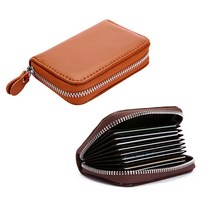 비피엘 아코디언 소가죽 지퍼카드지갑