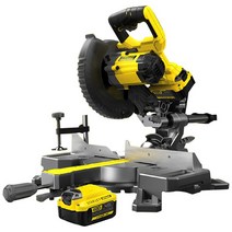 Auri 스탠리 충전슬라이딩각도절단기SCM701M2(20V) 4Ah 2팩 충전기 기본날, 1개