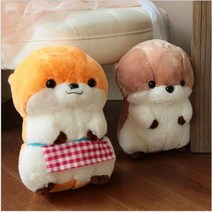 귀여운 턱받이 수달 선물 인형 3종 30-40cm, 1번, 30cm