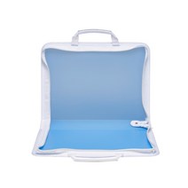 종이서류 휴대용 지퍼형 화일가방 파일케이스 파우치, 지퍼 손잡이 화일케이스 A4 300매보관, 핑크