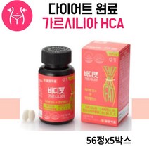 일양 바디팻 가르시니아 56정 뱃살관리 내장지방 체지방 감소 복부 피하지방감소 다이어트 관리, 56정x5박스 20주분