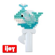 이지피아 툭툭블럭 손선풍기 만들기(고래)캐릭터 블럭 교구