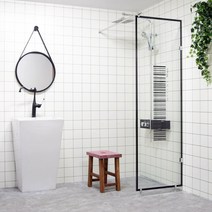 [안전강화유리/당일발송] A6마트 욕실파티션 55종 모음 DIY 쉬운설치 샤워부스, 바코드파티션600