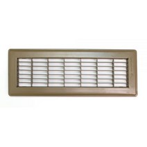 HVAC Premium 15.2cm X 45.7cm 바닥 그릴 - 고정 블레이드 에어 그릴 - 브라운 [외부 치수: 19.9cm X 50cm], 6 X 18