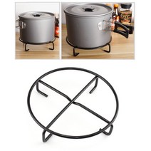 (안티아몰) 캠핑 텐트 주전자 강철 홀더 스탠드 화덕 코펠 스토브 우드 불멍 숯불