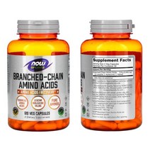 나우 푸드 스포츠 분지쇄 아미노산 bcaa 120 캡슐