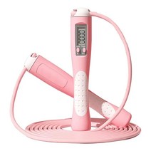 줄넘기 다이어트 크로스핏 아이들을 PVC 휴대용 계산 훈련 점프 로프 운동 소가 조절식 피트니스 디지털 장비, 04=Pink