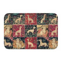 강아지 고양이 드라이룸 대형견 WooBong 살바도르 달리 그레이 하운드 루처 프론트 도어 매트 실내 빠른, 14 14_01 40 센치메터 x 60 센치메터