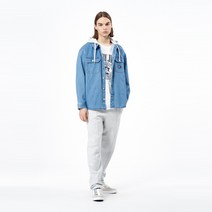 타미힐피거 후드 데님 셔켓 (후드 탈부착 가능) (T32D1NJC35TMT21A5)