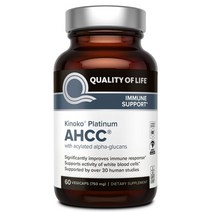 프리미엄 키노코 플래티넘 AHCC 750mg 표고버섯균사체 60캡슐 식물성