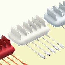 팝폰 업소용 고속 멀티충전기 USB PD PPS 104W C타입 5핀 8핀, 크림, 1세트