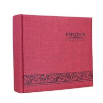웨딩앨범 포토앨범 레트로 사진 200 매 4X6 quot10X15cm 플러그인 흰색 내부 페이지 결혼식 가족 기념 도서 메시지 영역, red