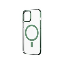 ISEE아이시 Apple 맥세이프 호환 아이폰12 휴대폰 투명 케이스 6종컬러, 아이폰12/12Pro, 그린, 1개