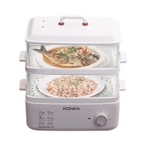 Konka-지능형 전기 스티머 8L 멀티 레이어 시각화 자동 전원 끄기 및 안티 드라이 버닝 220V, 01 2 layer 8L_02 EU