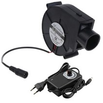 초강력 대포 송풍기 바베큐 팬 전기 숯 스타터 그릴 공기 터보 dc 12v 4700r ac110-240v, EU 33mm