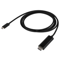 C to HDMI 케이블 1.8M 검정 넷플릭스지원 2241TCH, 1